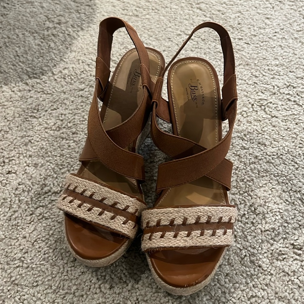 Bass wedges. Never worn. Size 8.5.